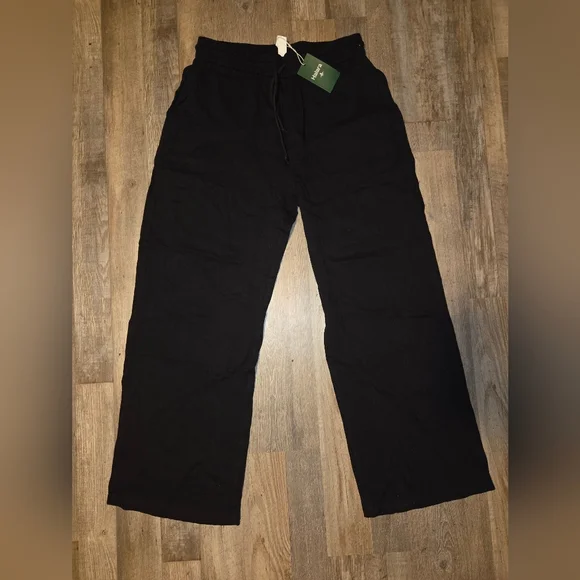 Halara High Waisted Drawstring Wide Leg Casual Linen-Feel Pants "L" - Picture 6 of 10